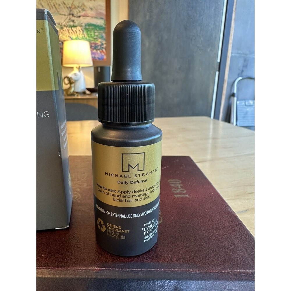 Michael Strahan Daily Defense Conditioning Beard Oil 1 Fl. Oz Nourishing‎ NEW